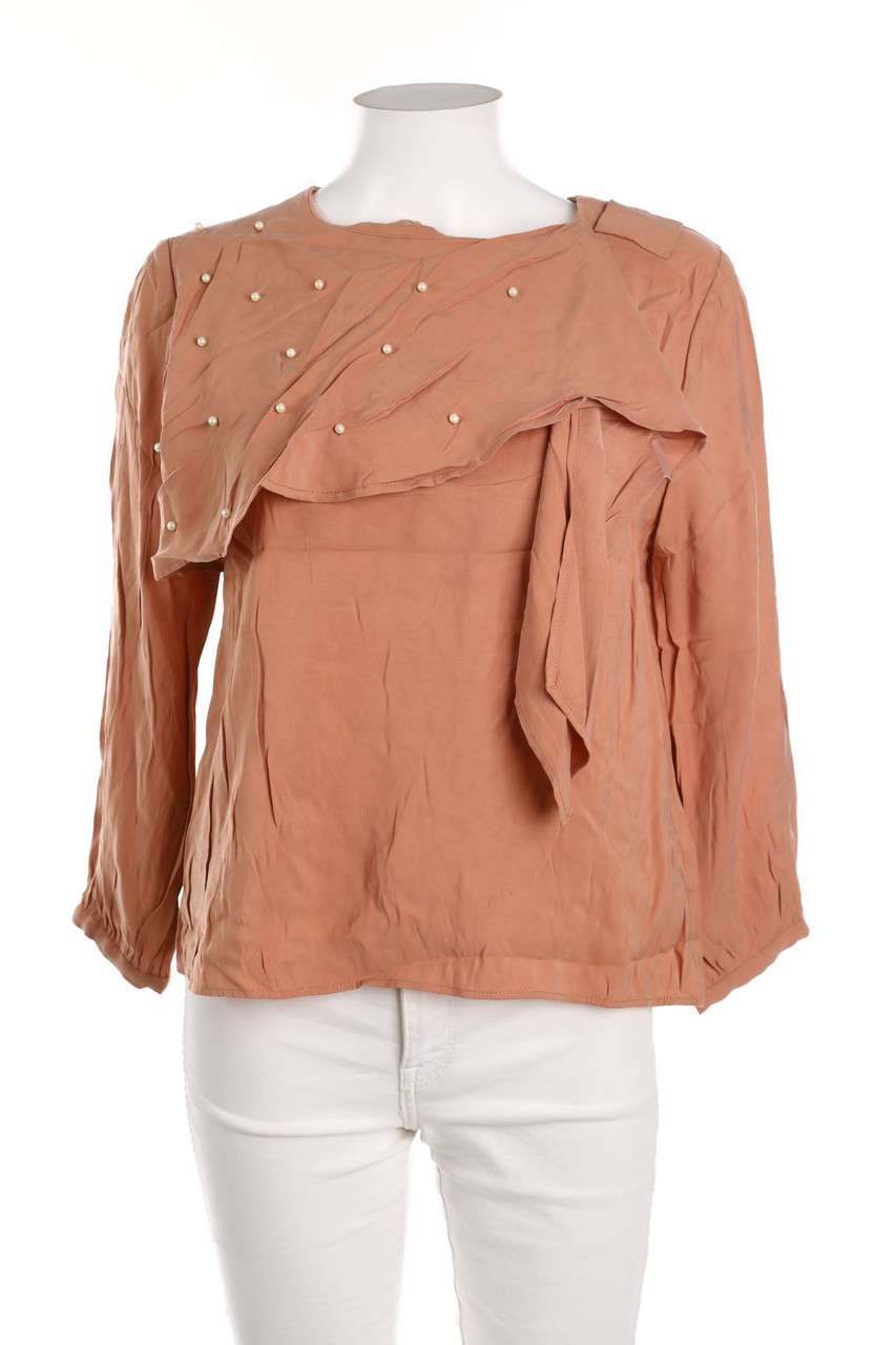 ZARA - Blouse with Pearls - M
