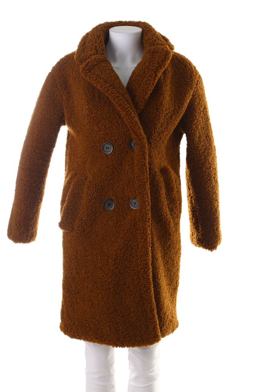 Bershka - Faux Fur Coat - XS