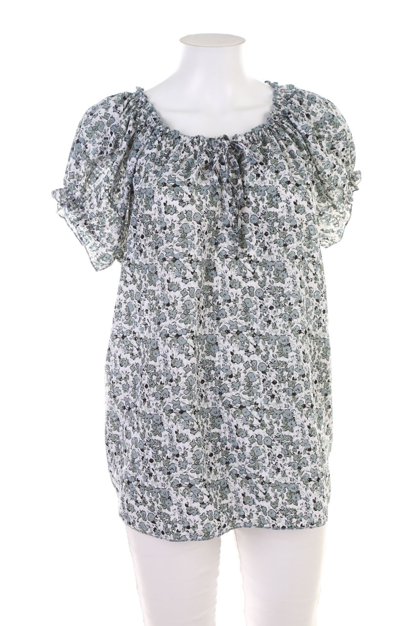 Ohne Label - Kurzarm-Bluse - XL