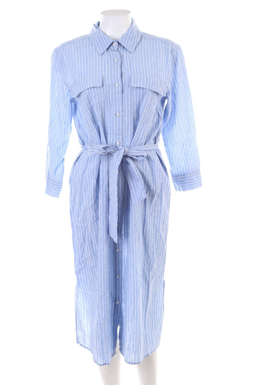 H&M - Shirt Dress, Linen Mix - XS