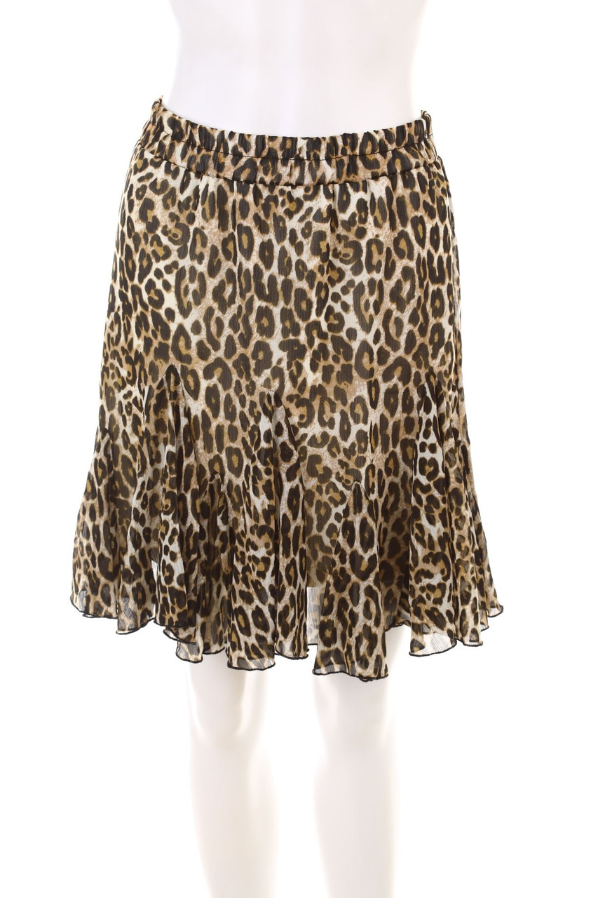 AMISU - Rock mit Leo-Print - XL