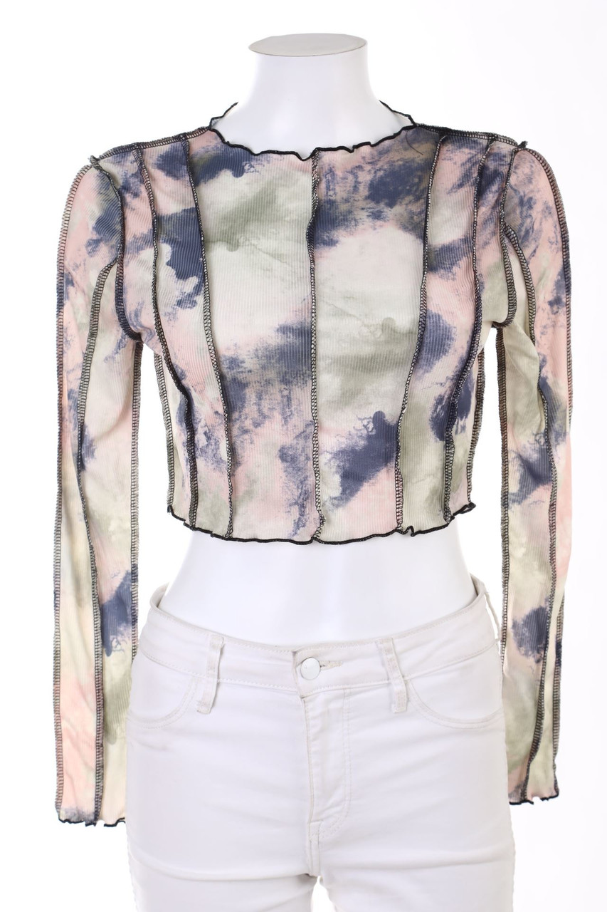 MISSGUIDED - Cropped-Longsleeve-Shirt - M