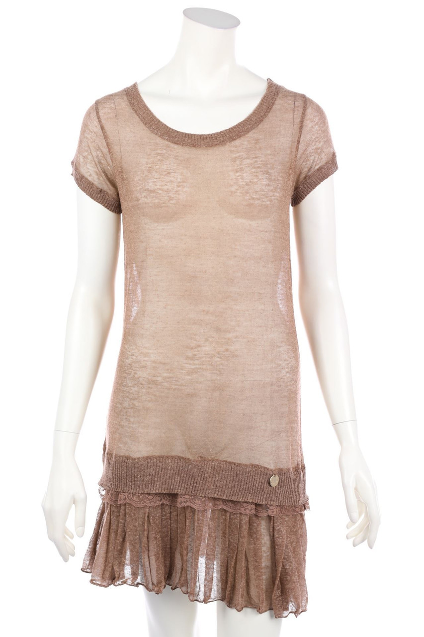 REBEL QUEEN by LIU JO - Strickkleid aus Leinen-Mix - D 40