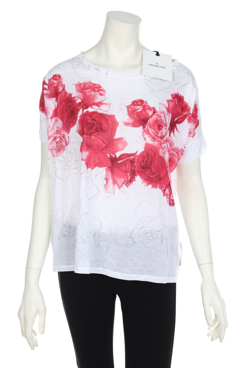 Moncler - Oversize-Shortsleeve-Shirt with Flower Print - L