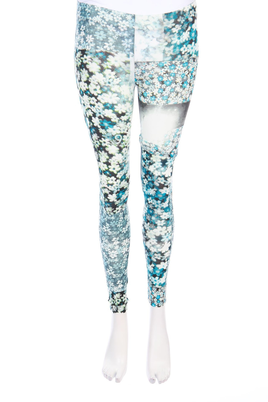 MM6 Maison Margiela - Leggings aus Viskose-Mix mit floralem Muster - XS