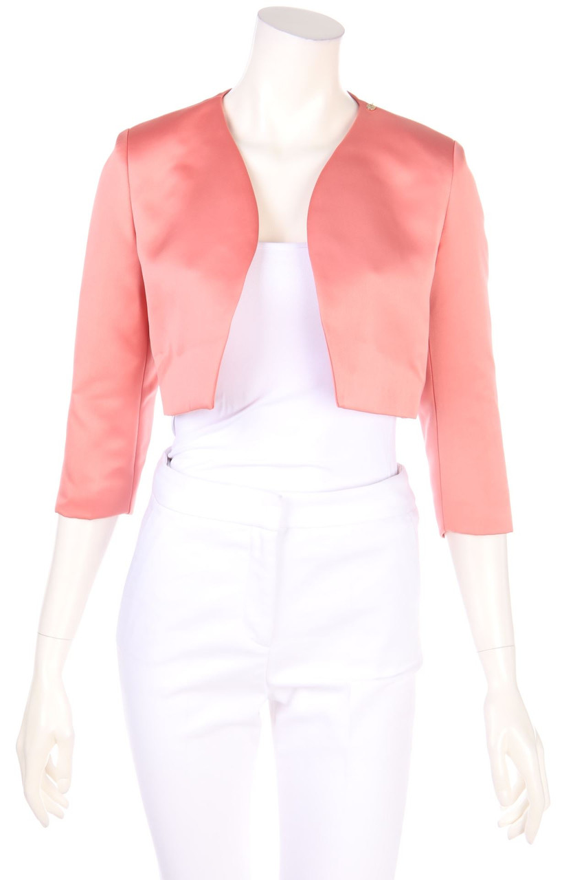 Betty Blue - Satin Cropped Cardigan - D 34