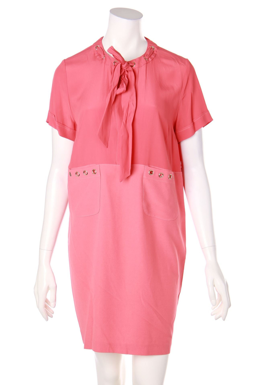 ATOS LOMBARDINI - Kleid mit Seide mit Schnürung - D 38