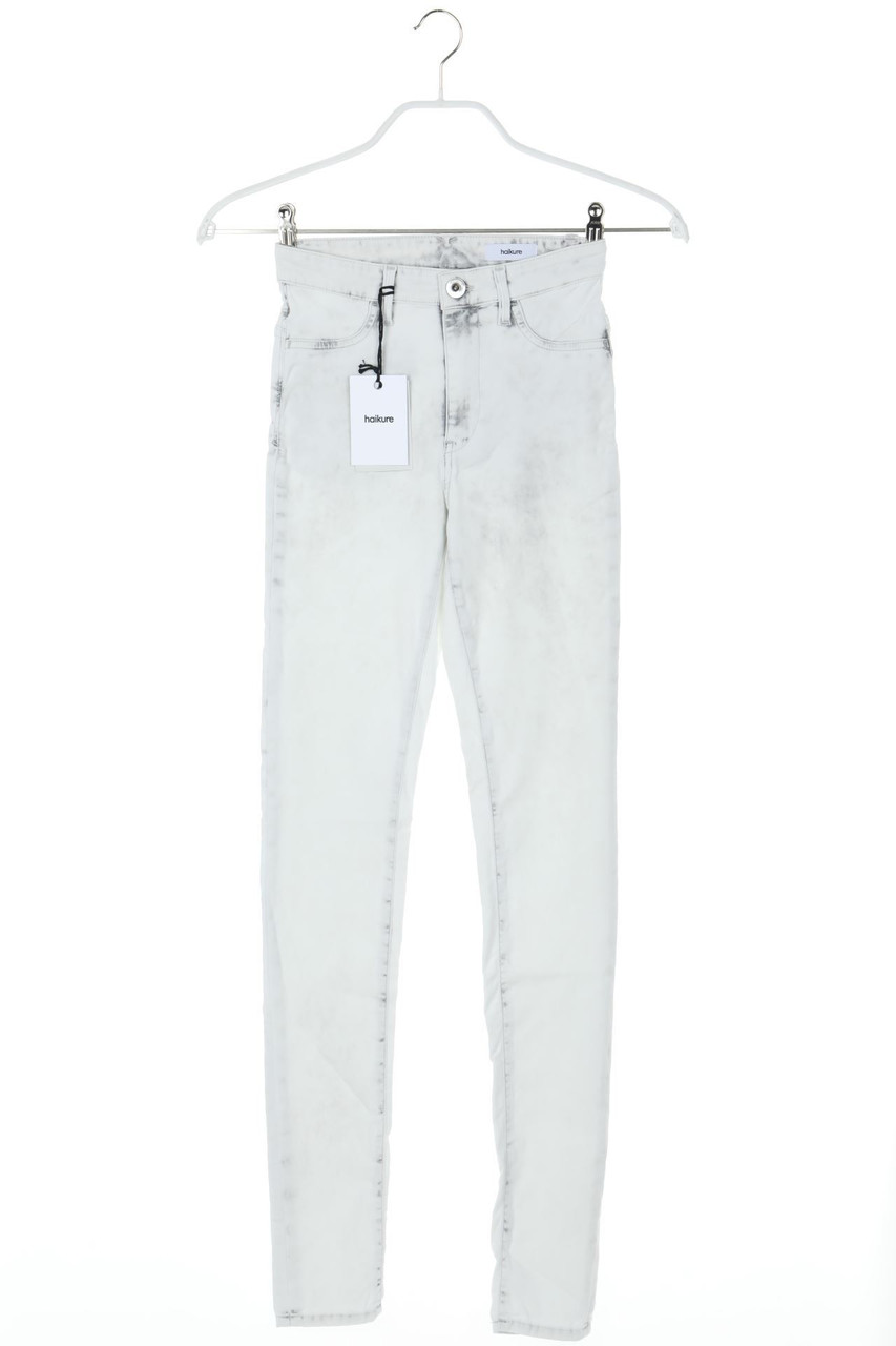 haikure - Used Look Jeggings mit Logo-Applikation - W26