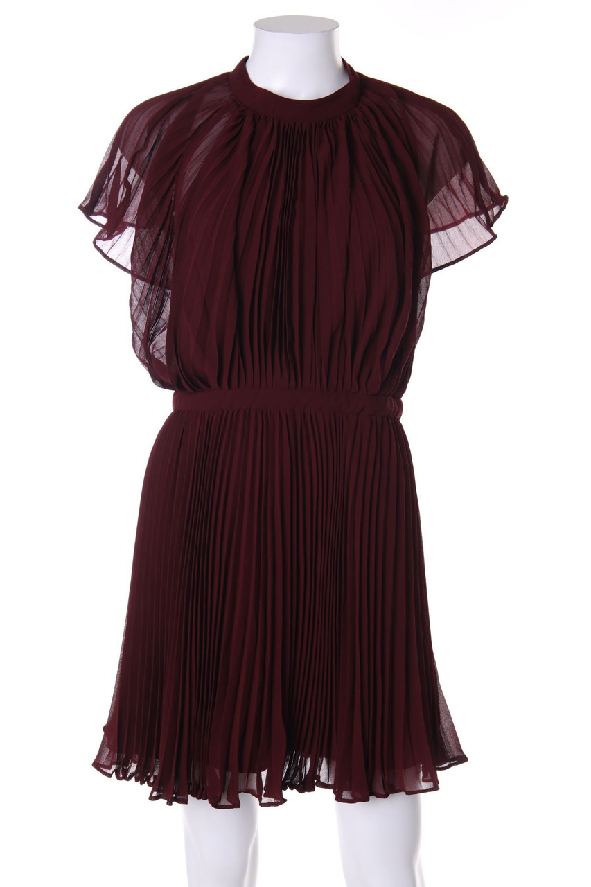 KEEPSAKE - Plissé-Dress with Deep Back Neckline - L