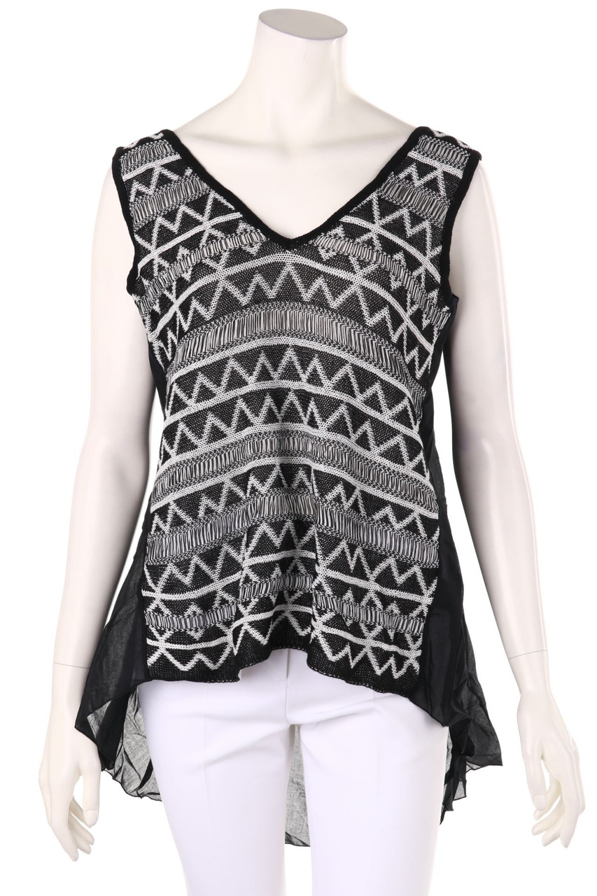 (nude) - Blusentop mit Zickzack-Muster - D 38