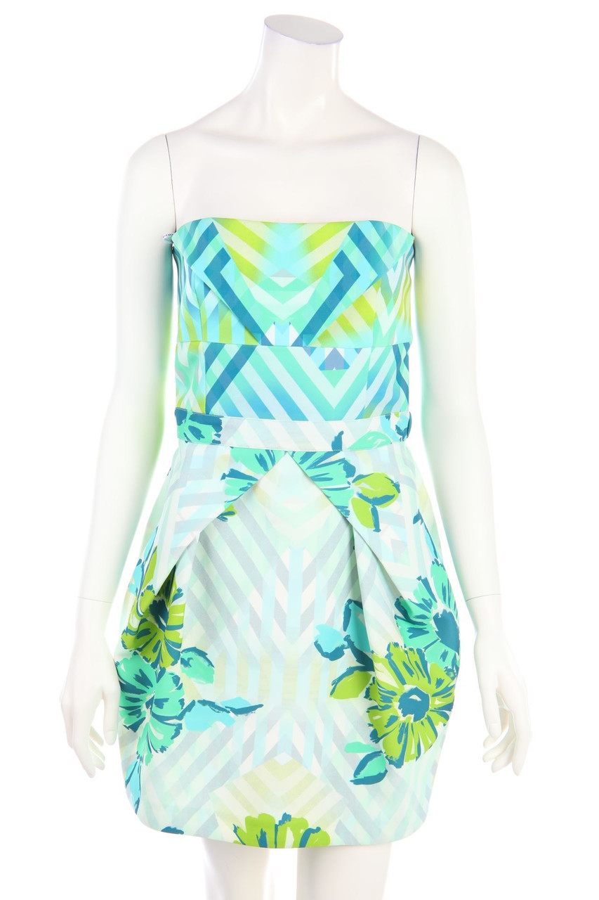 ATOS LOMBARDINI - Bandeau-Kleid mit Print - D 38