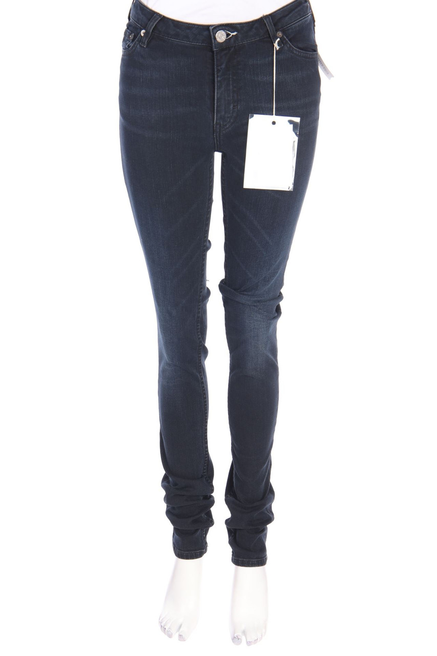 Acne Studios - Used Look Skinny-Jeans mit Logo-Applikation - W26