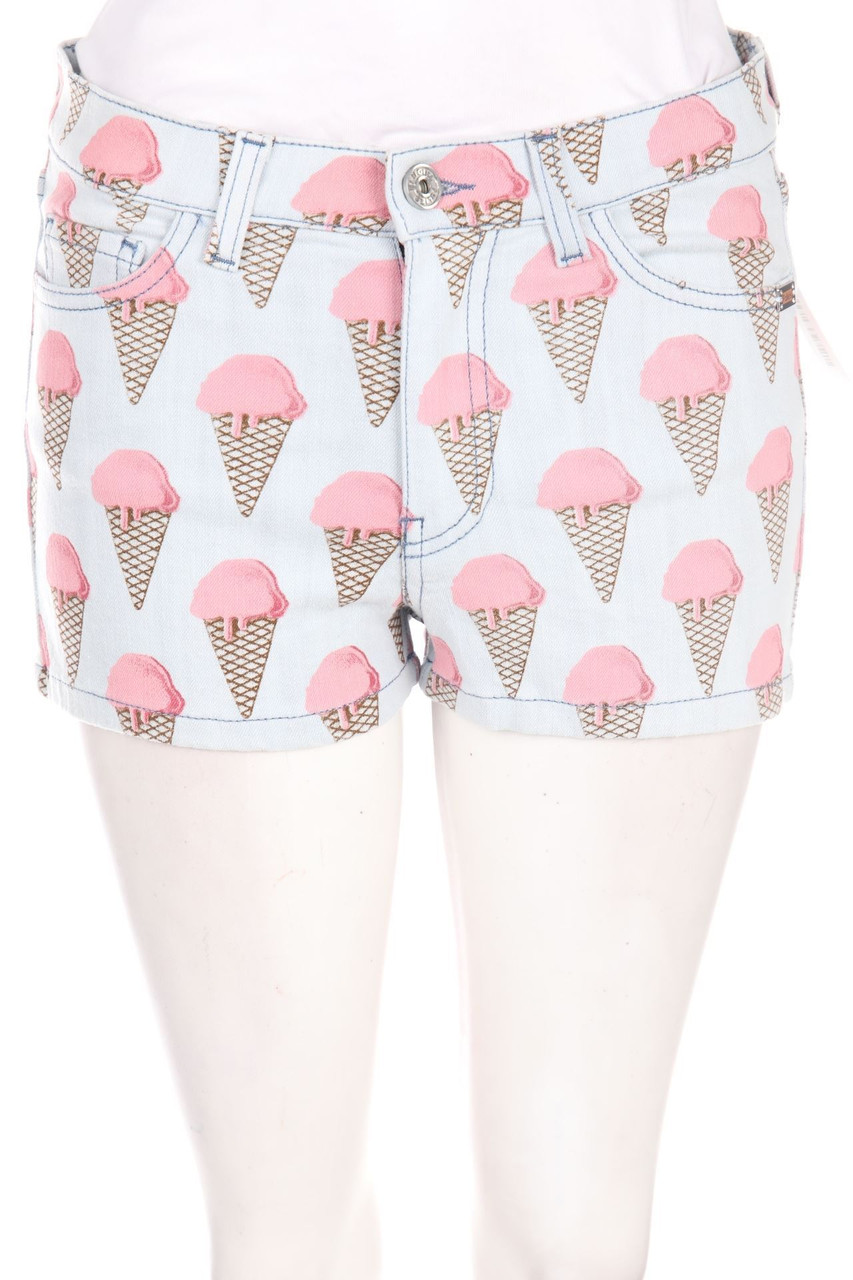 BLUGIRL Folies - Jeans-Shorts mit Print - W27