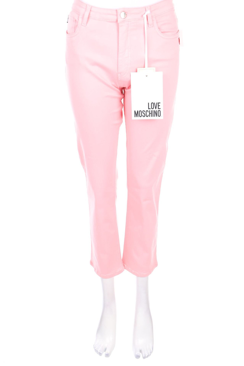 LOVE MOSCHINO - Hose aus Baumwoll-Mix mit Applikationen - W26