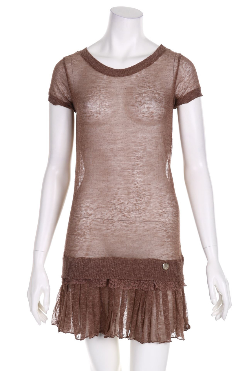 REBEL QUEEN by LIU JO - Strickkleid aus Leinen-Mix - D 36