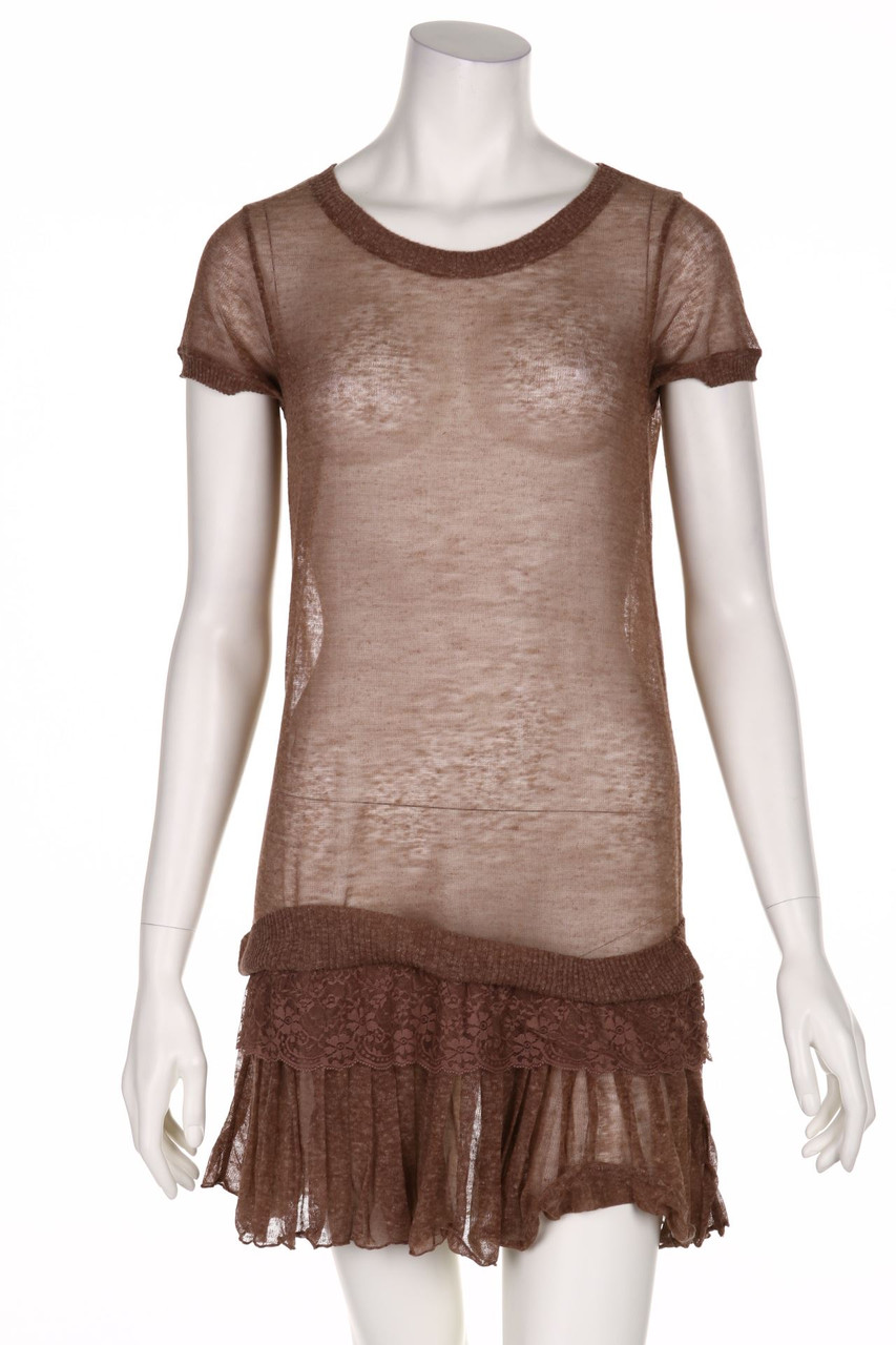 REBEL QUEEN by LIU JO - Strickkleid aus Leinen-Mix - D 36