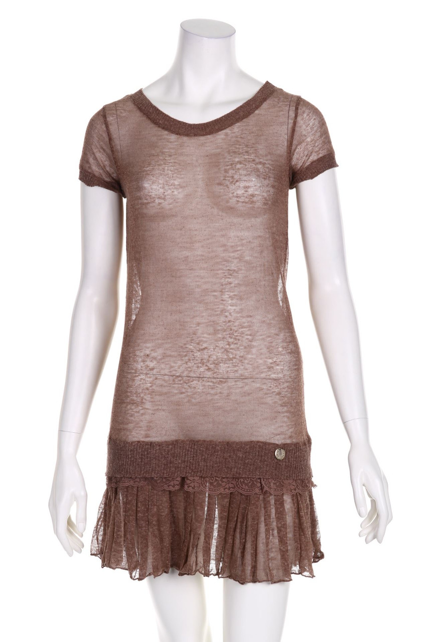 REBEL QUEEN by LIU JO - Strickkleid aus Leinen-Mix - D 36