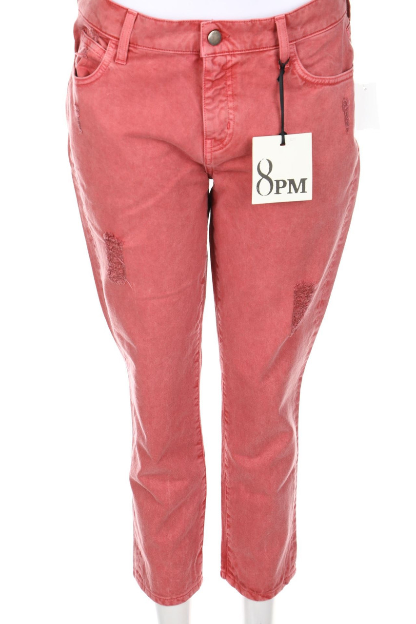 8PM - Destroyed Straight Cut Jeans - S