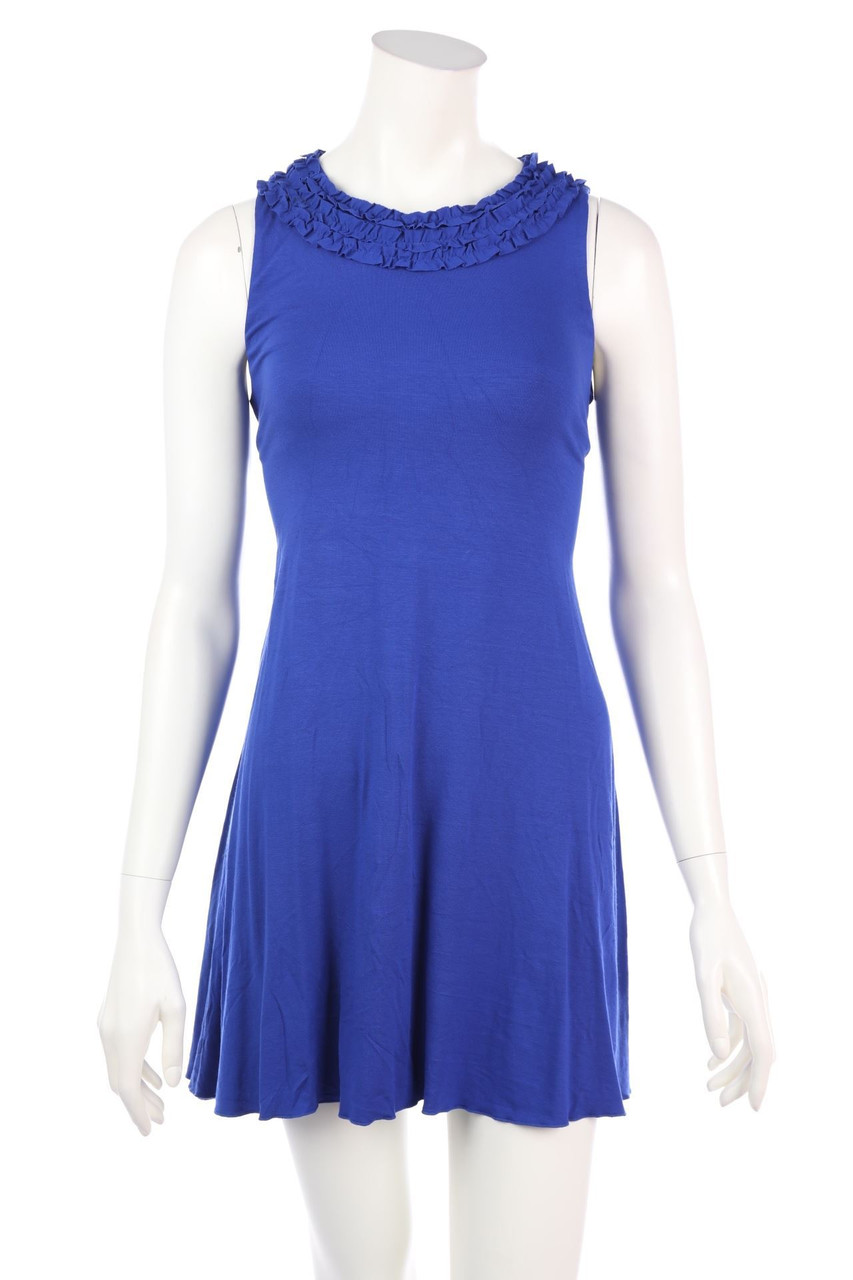 FISICO - Mini Dress, Jersey with Frills - S