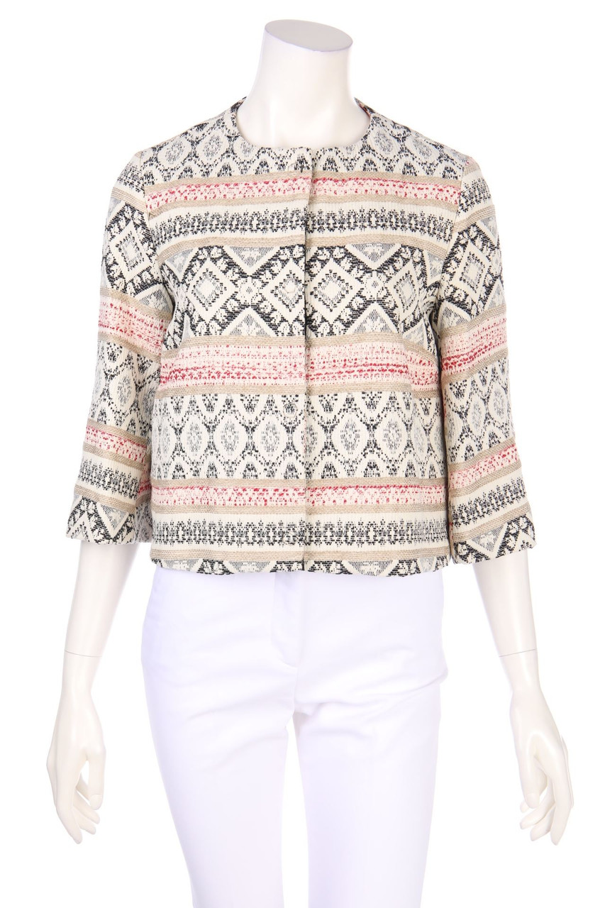 KAOS JEANS - Jacke im Ethno-Stil mit Leinen - D 36