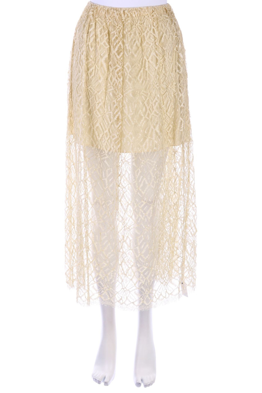ADAM LIPPES - Lace-Midi Skirt, Lace - D 34