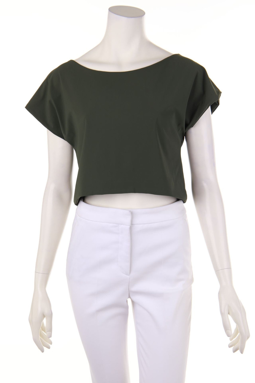 christies à porter - Cropped-Shortsleeve Blouse - D 36