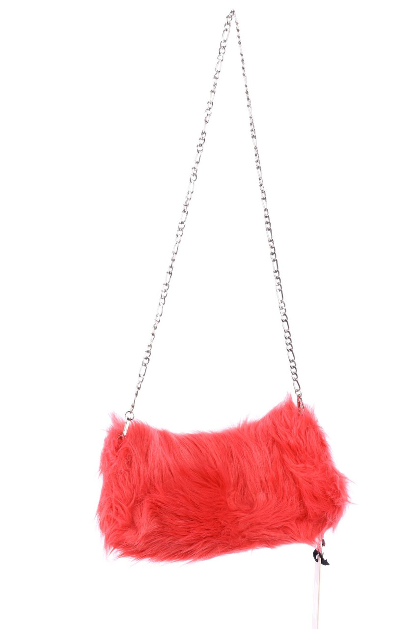 PINKO - Fake Fur-clutch with Zipper Closure