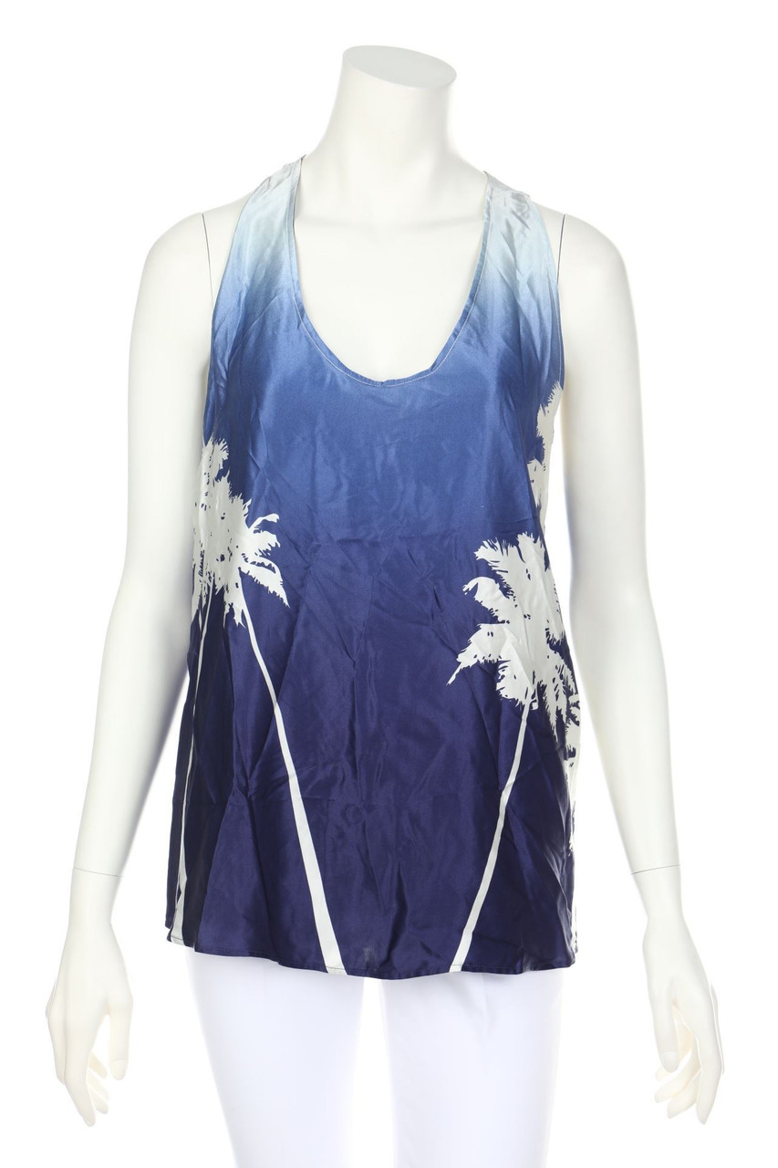 PAUL & JOE - Blouse Top, Silk-blend with Degradé Effect - D 36