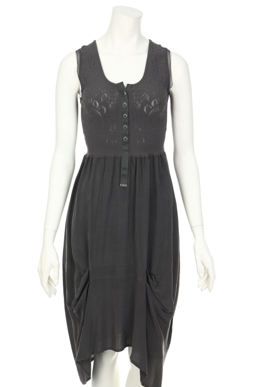 HIGH USE - Knit Dress, Linen Mix, Cable-Knit - XS