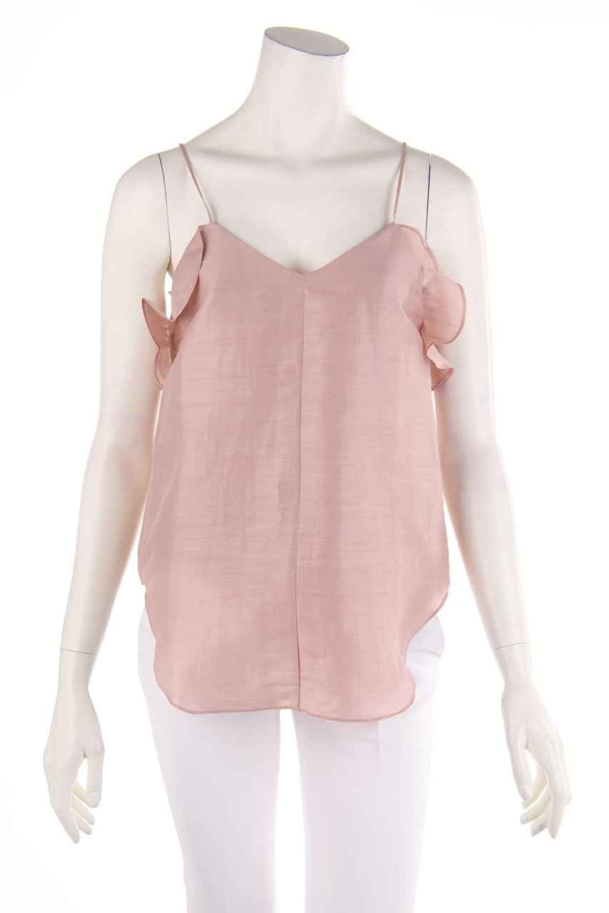 SUPER BLOND - Top, Linen with Volants - D 34