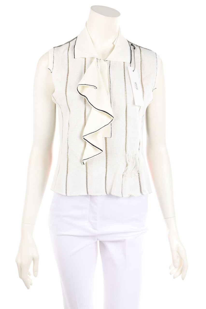 AVIU - Glitter-Blouse Top with Volants - D 38