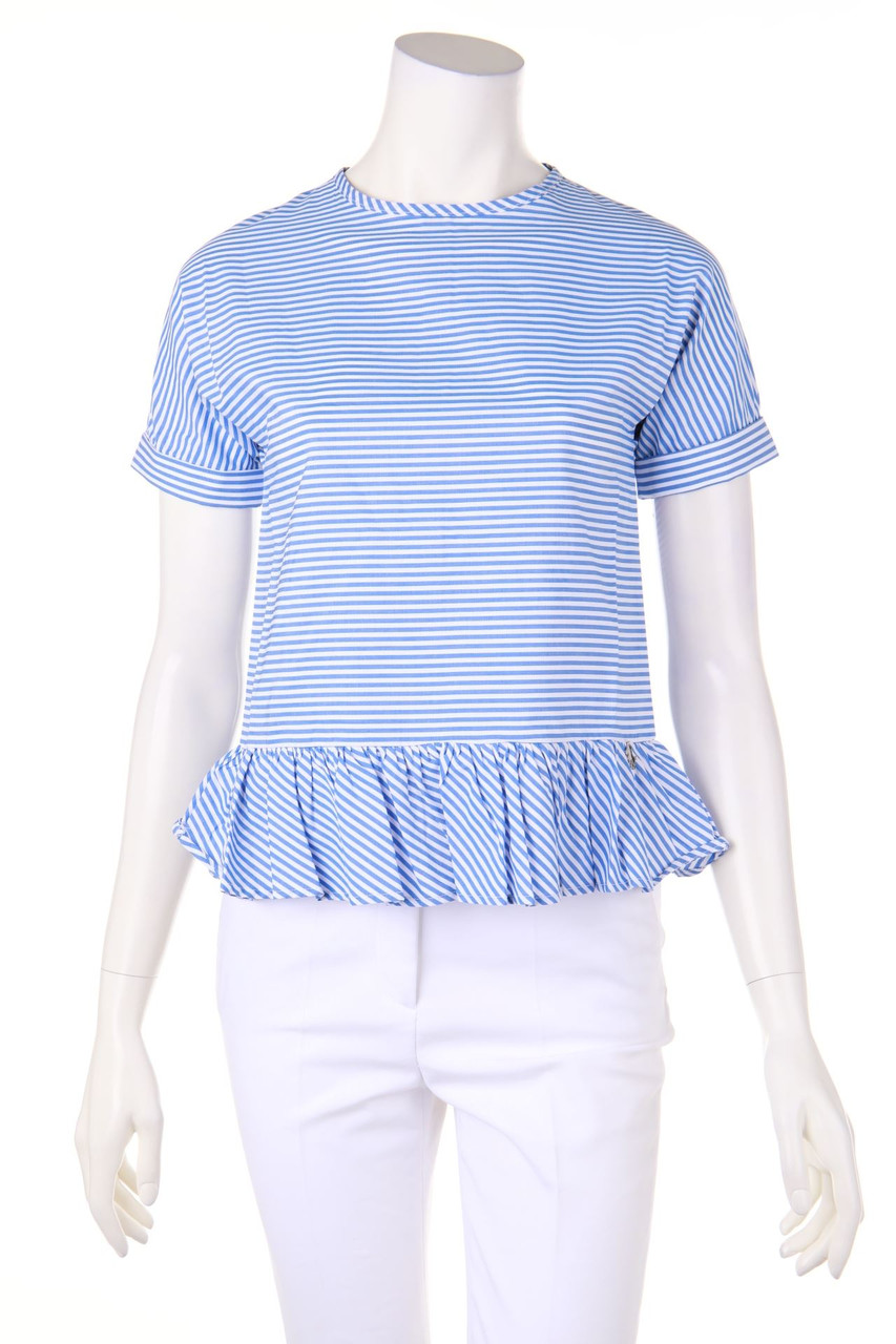 Lu Lu by MISS GRANT - Shortsleeve Blouse with Stripes - D 32