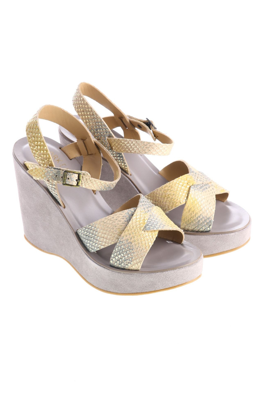 KORK EASE The Original - Reversible high heel sandals with Metallic Effect