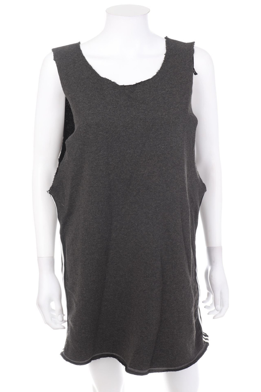 PEOPLEHOUSE - Sweat-Mini Dress, Destroyed Look - S