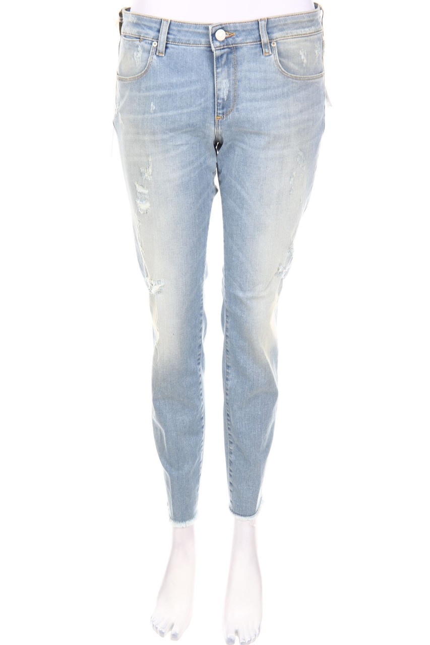 MAURO GRIFONI - Destroyed Straight Cut Jeans - W29