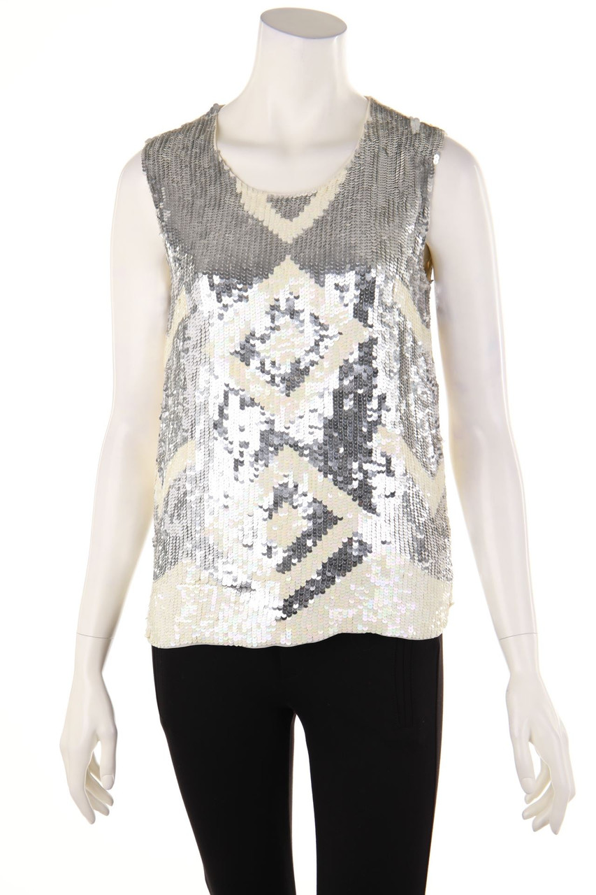 TWINSET SIMONA BARBIERI - Blusentop mit Pailletten - XS