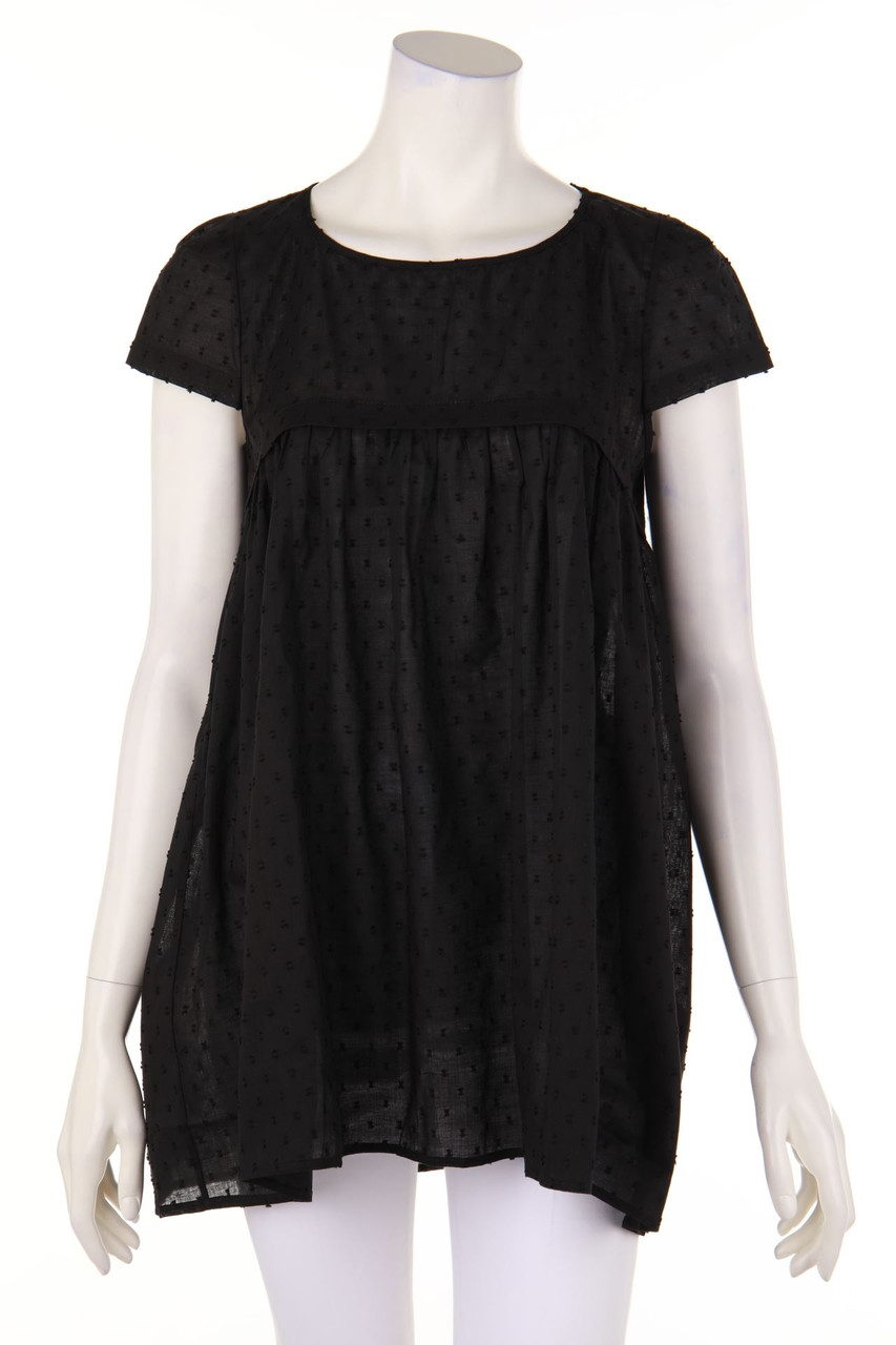 LUK´S - Babydoll Shortsleeve Blouse, Cotton with Ruffles - L