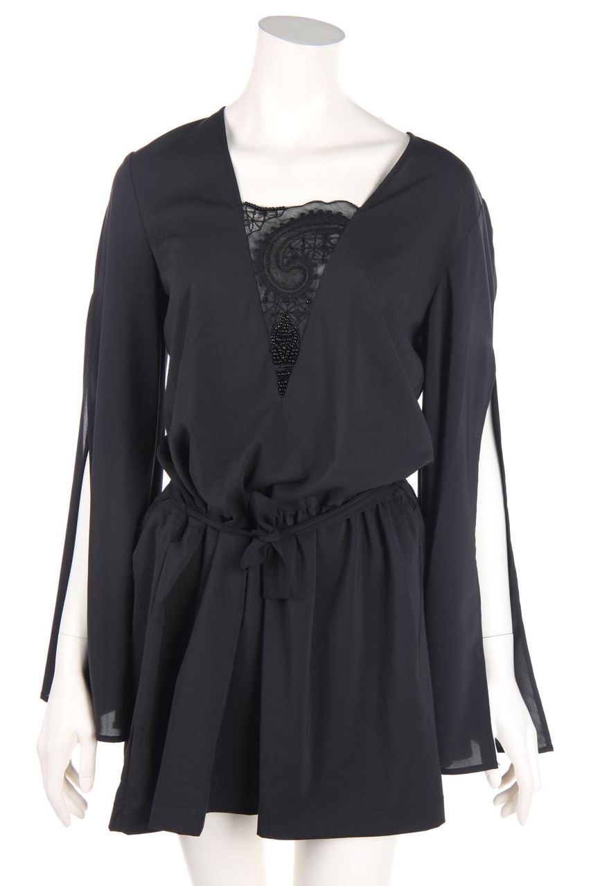 ATOS LOMBARDINI - Party-Kleid mit Spitzen-Einsatz - D 36