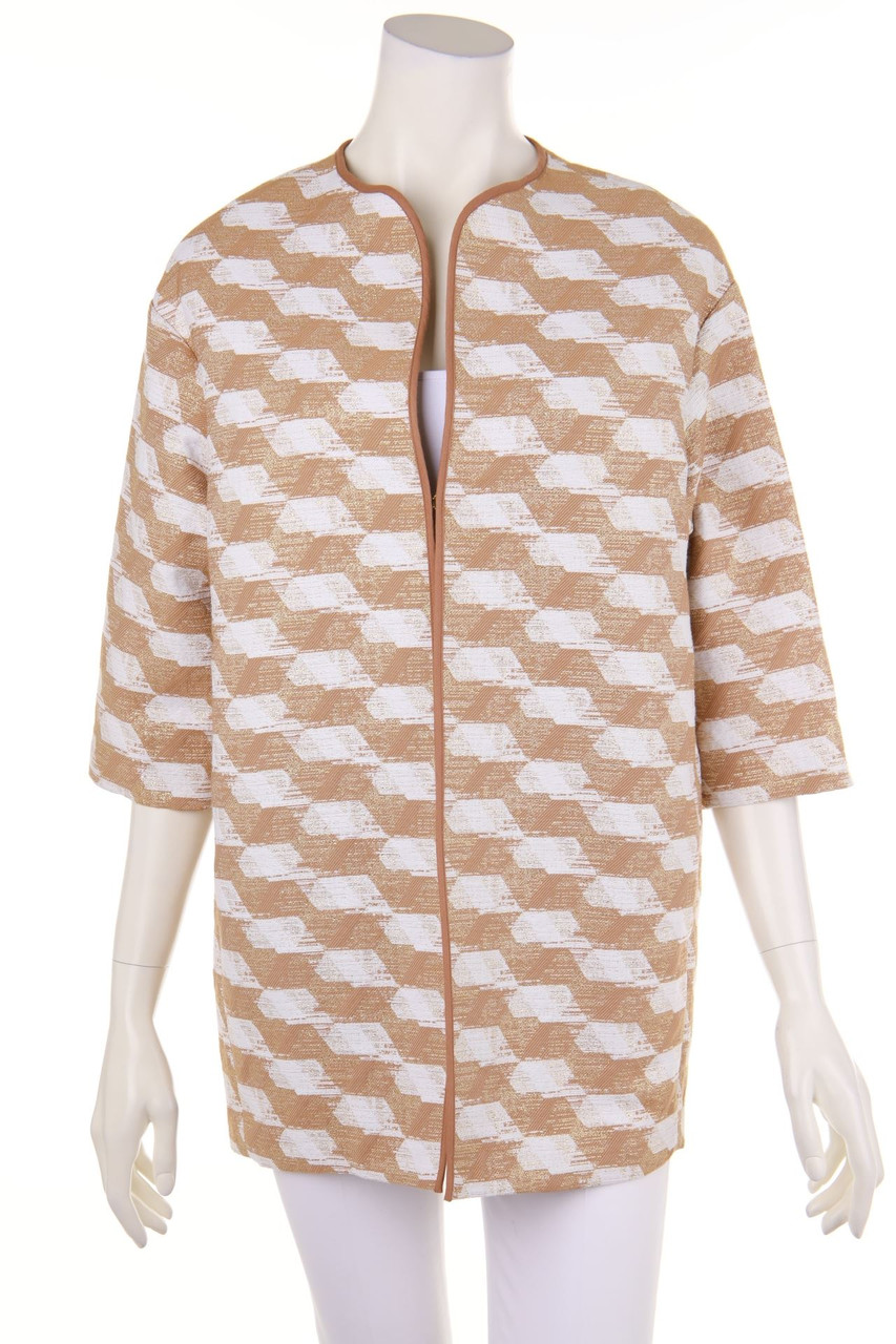 Gold Case - Bouclé Coat with Metallic Effect - D 42