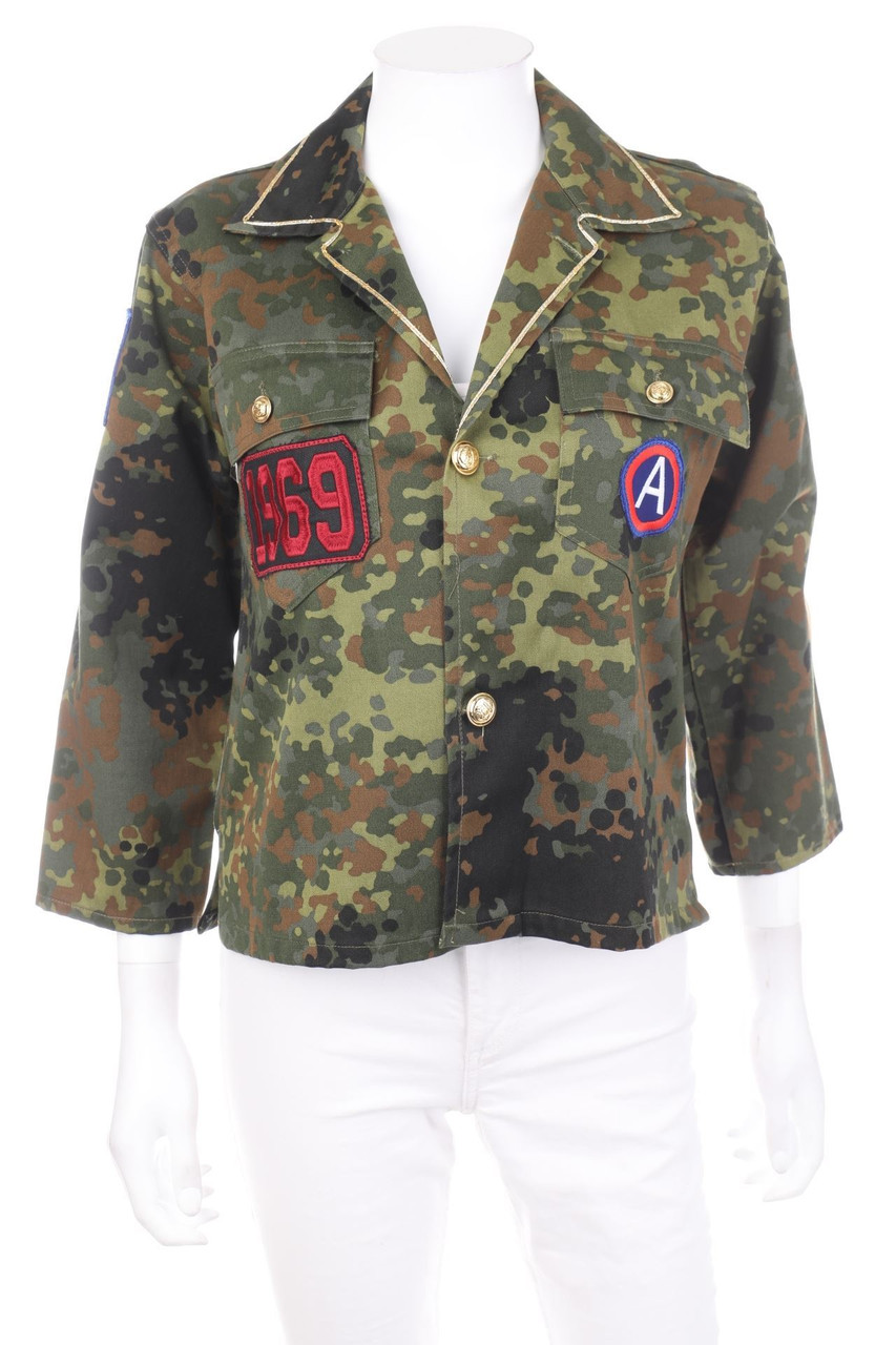 merci italia - Military-Jacke mit Patches - D 38