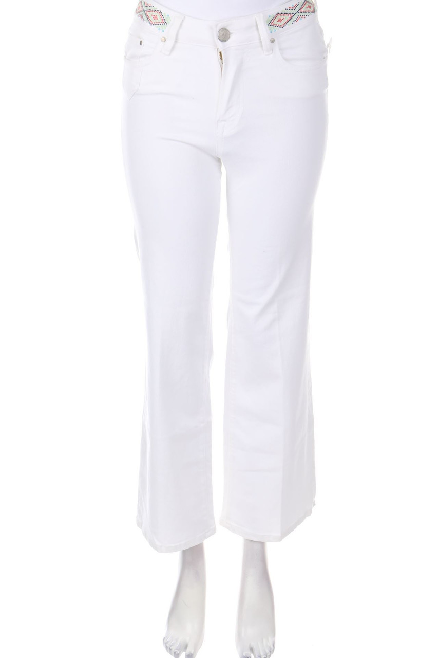 DON´T CRY - Straight Cut Jeans mit Schmuckstein-Applikation - W26