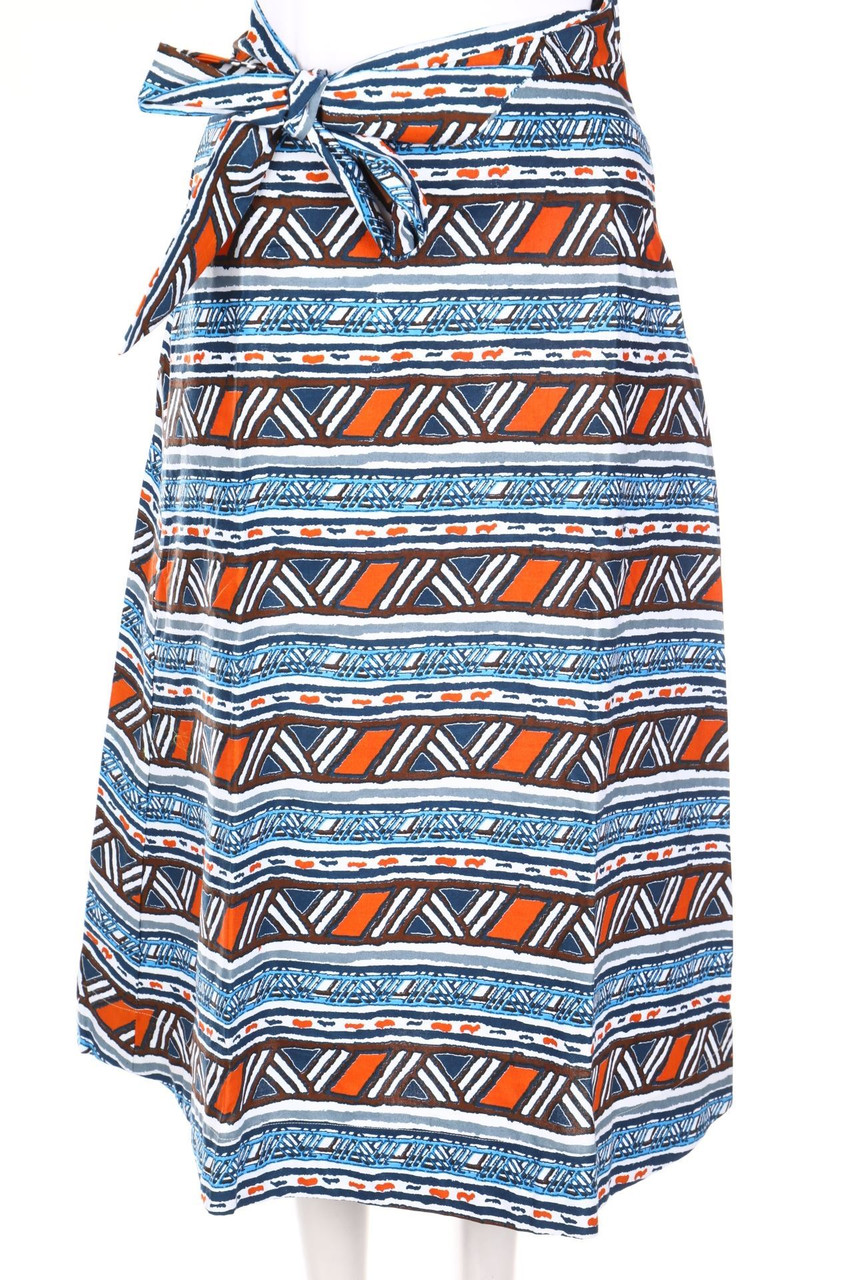 KISUA AFRICA - Midi Skirt with Ethno Print to tie - D 36