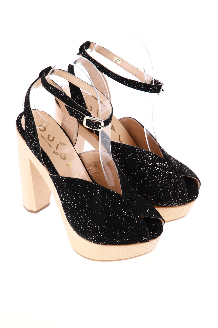 OUIGAL - Plateau-peeptoe pumps with Rhinestones