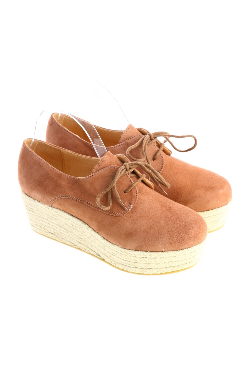LIKA MIMIKA - Plateau-Veloursleder-Schnürschuhe