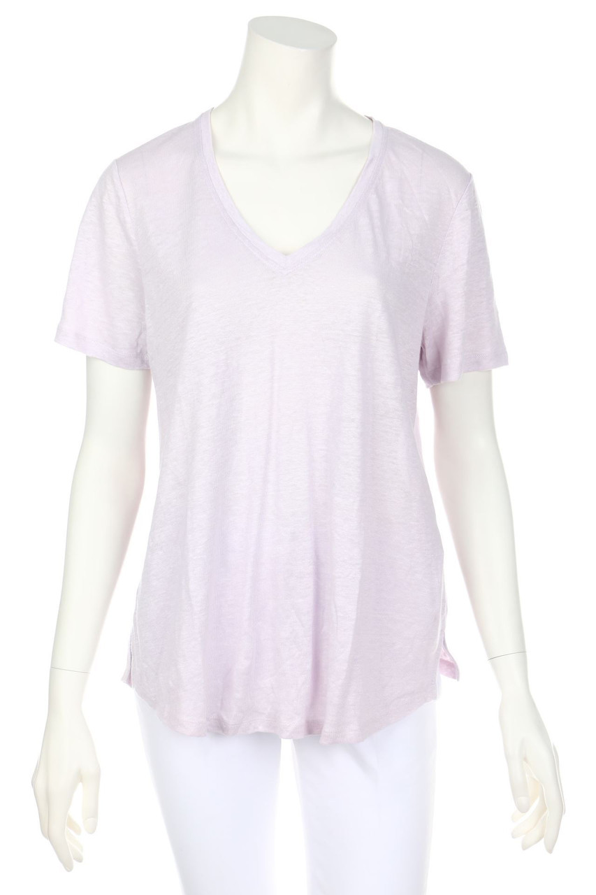 VINCe. - Kurzarm-Shirt aus Leinen - L