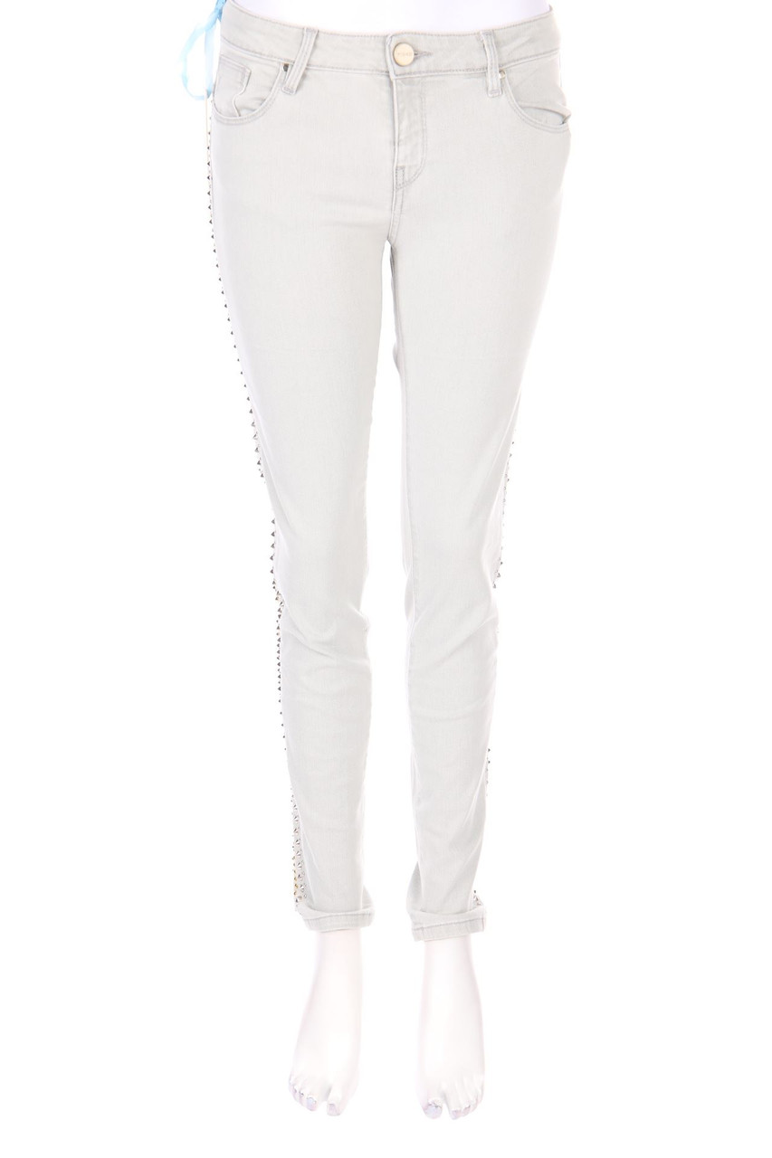 PINKO TAG - Used Look Skinny-Jeans mit Nieten - W28