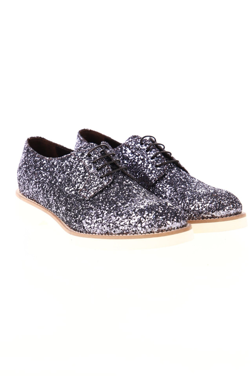 DOUCAL´S - Glitter-lace-up shoes
